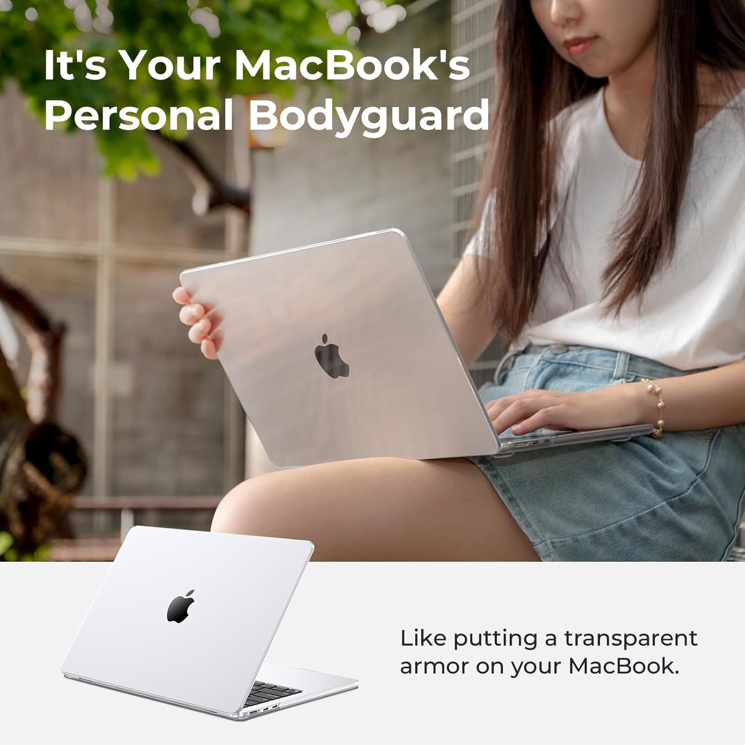 MACBOOK AIR 13 INCH HARDSHELL CASE CLEAR - Image 7