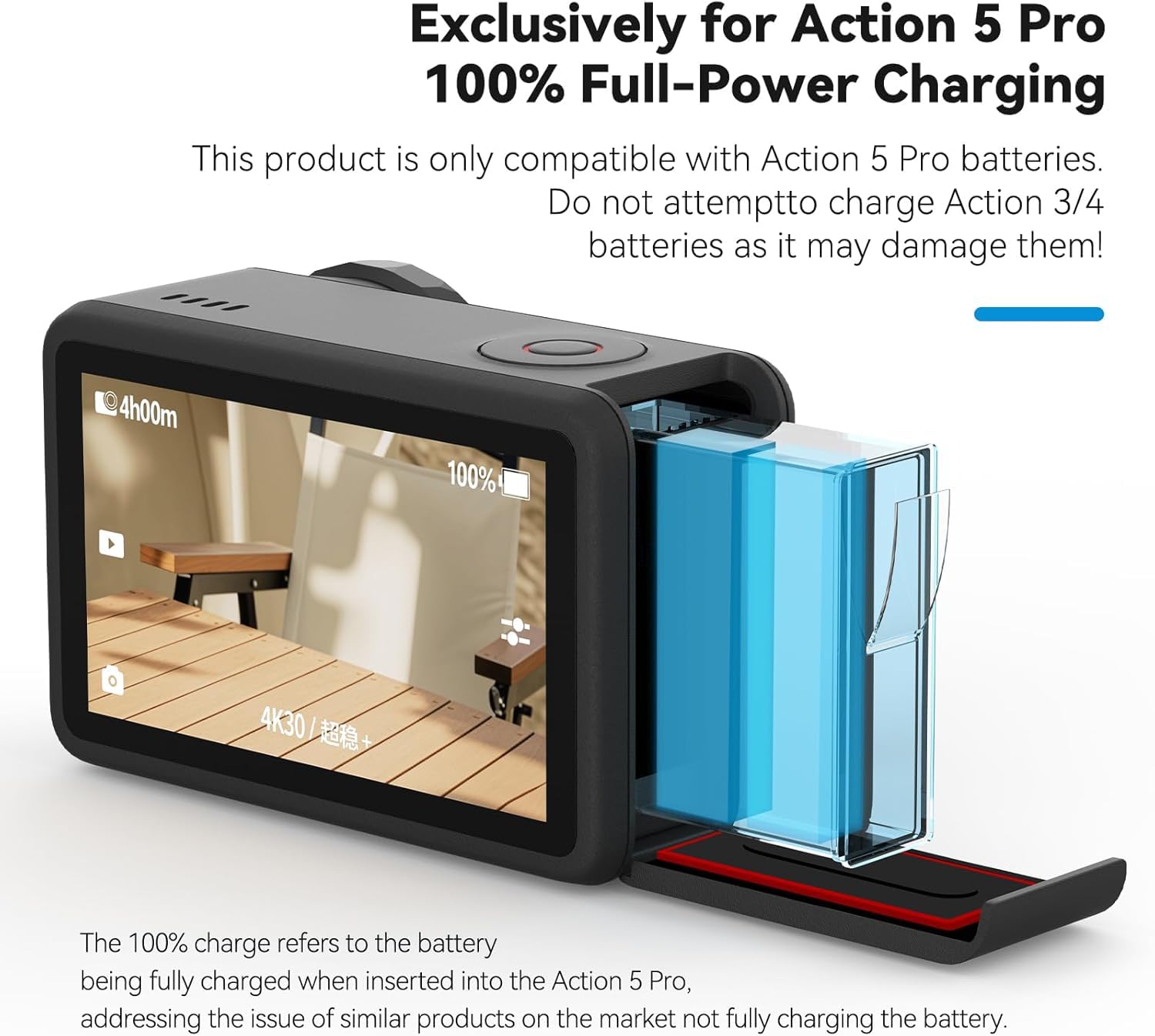 TELESIN DJI ACTION 5PRO/OSMO 360 CHARGING CASE S0-BCG-34-TDJ - Image 7