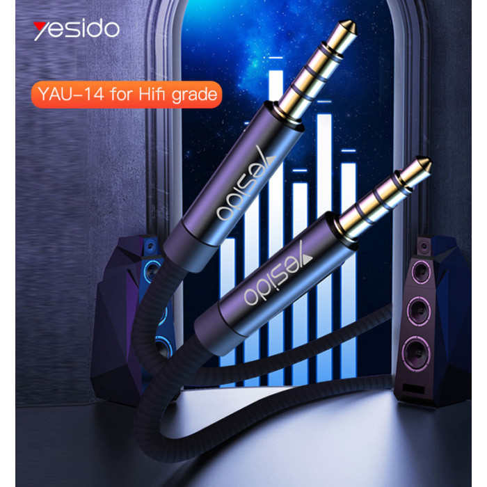 YESIDO 3.5MM TO 3.5MM CABLE BLACK 3M YAU16 - Image 2