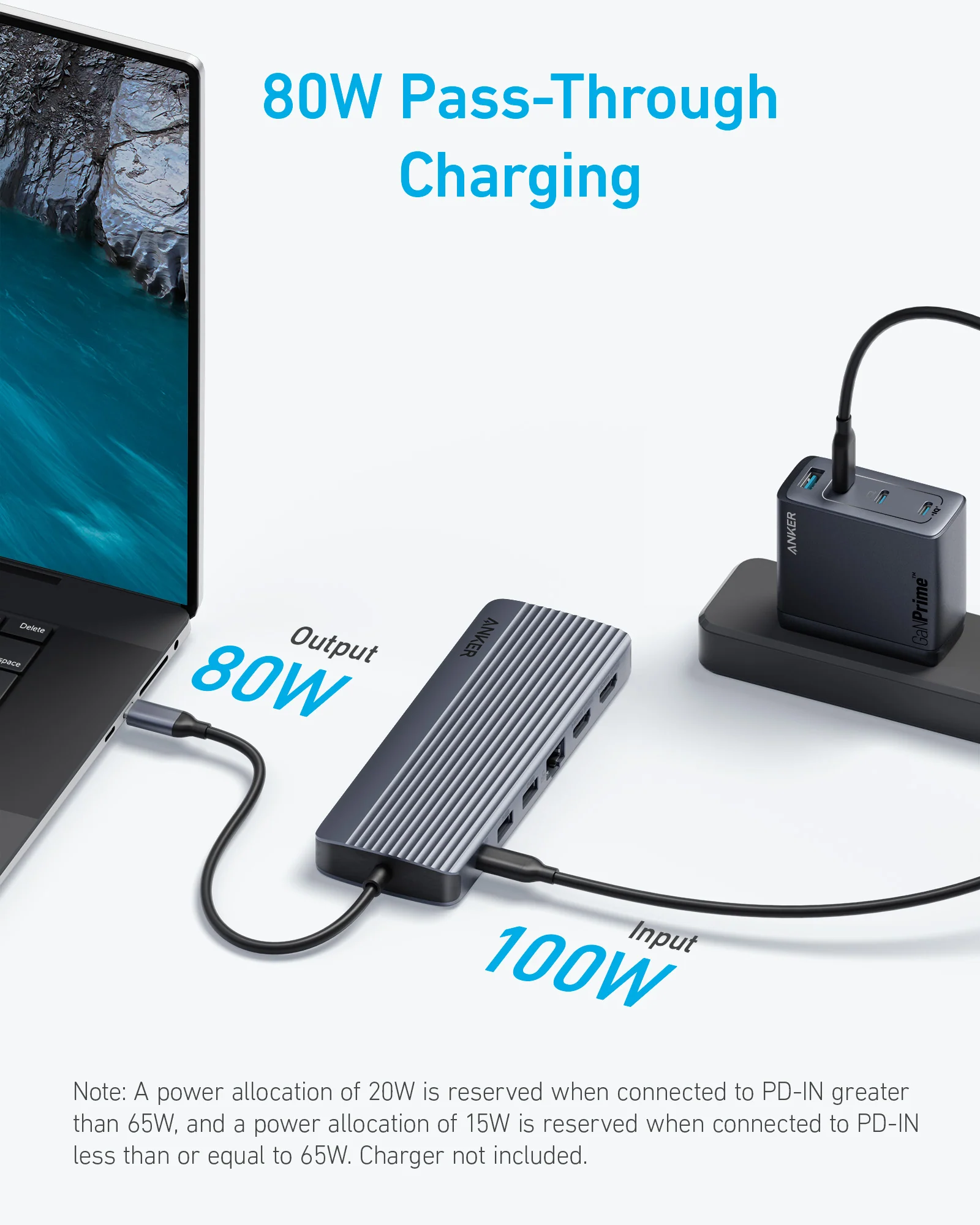 ANKER USB C HUB 14 IN 1 TRIPLE DISPLAY GRAY A8389HA1 - Image 6