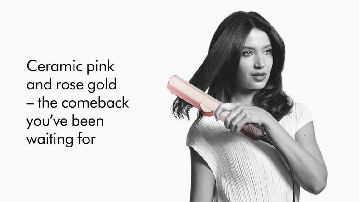 DYSON AIRSTRAIT HAIR STRAIGHTENER CERAMIC PINK-ROSE GOLD HT01 - Image 2