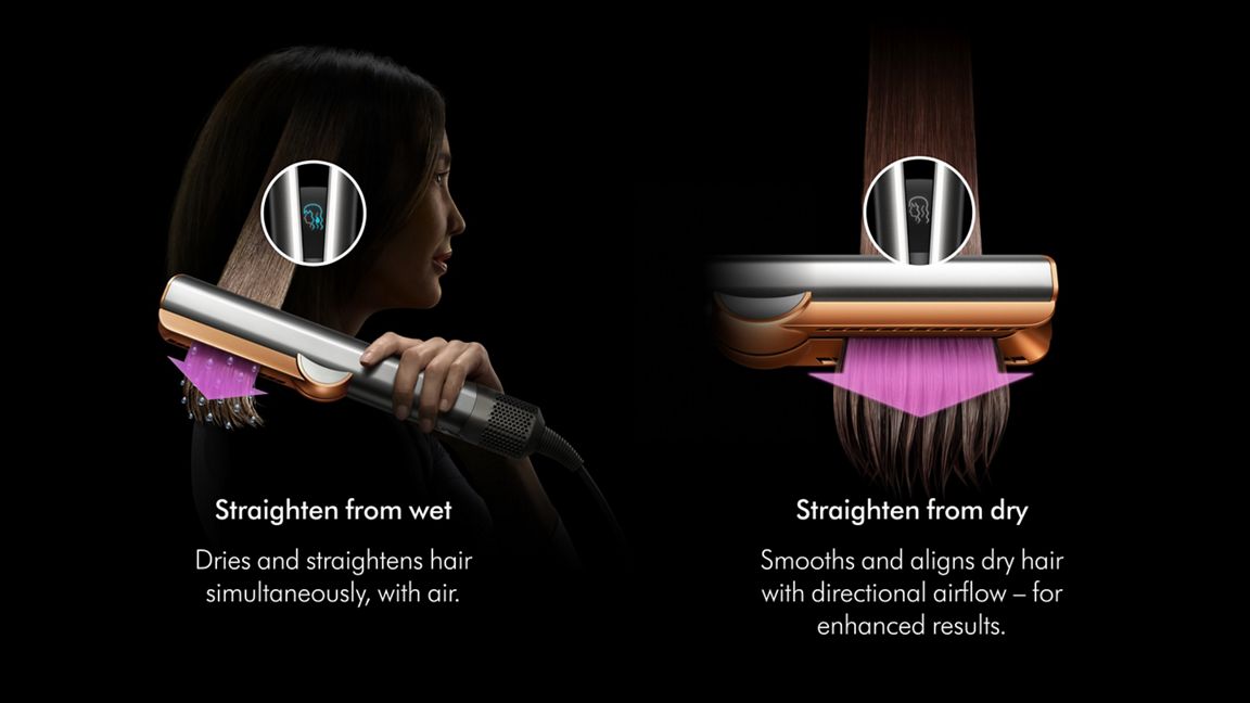 DYSON AIRSTRAIT HAIR STRAIGHTENER CERAMIC PINK-ROSE GOLD HT01 - Image 3