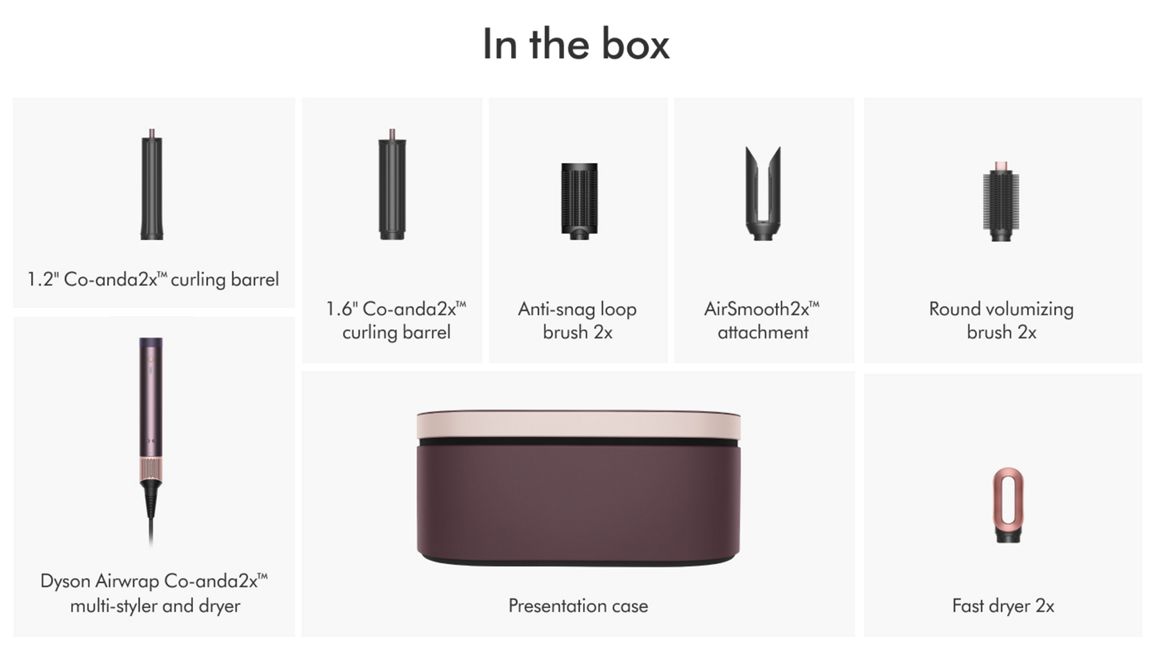 DYSON AIRWRAP COANDA2X MULTI-STYLER AND DRYER STRAIGHT+WAVY JASPER PLUM HS09 - Image 8