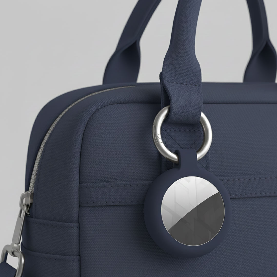 BLUPEBBLE AERIS AIRTAG CASE NAVY BP-ATAERIS-NVY - Image 2