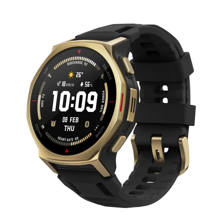 AMAZFIT T-REX 3 PRO 44MM SMART WATCH BLACK GOLD A2549 - Image 6
