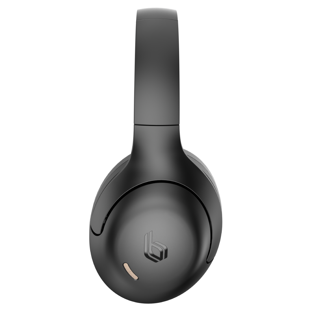 BLUPEBBLE OVER EAR FOLDABLE DIGITAL HYBRID ANC HEADPHONES C100 BLACK BP-PAC100ANC-BK - Image 2
