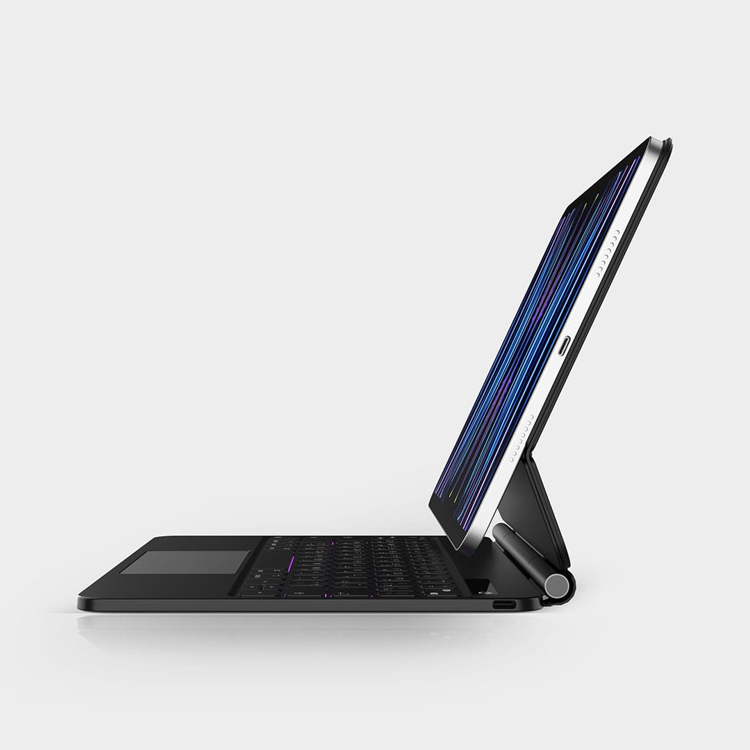 BLUPEBBLE IPAD AIR 11 INCH M2/M3 MAGIC FOLIO KEYBOARD W TRACKPAD ENG/ARB BLACK BP-MFIPAD11AIR2025AR-BK - Image 4