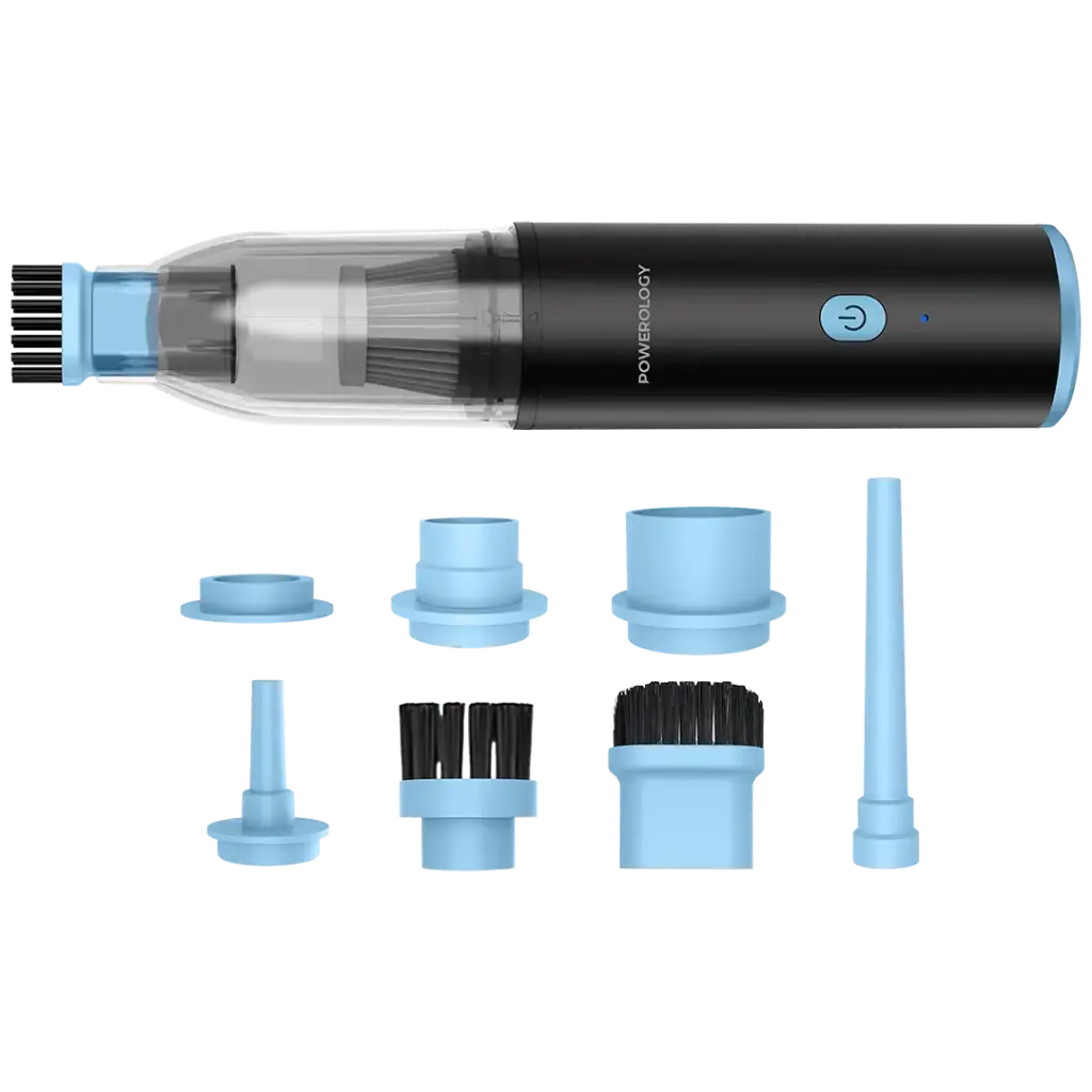 POWEROLOGY TURBOVAC 8 IN 1 HANDHELD VACUUM AND AIR DUSTER BLACK PWLFVD05BK - Image 2