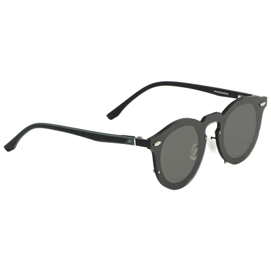 PORODO LIFESTYLE DALE ROUND FRAME SUNGLASSES BLACK PDLFST5201BK - Image 2