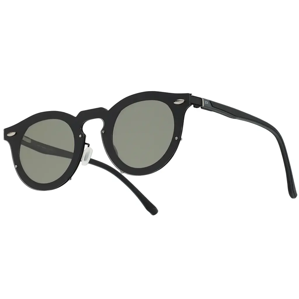 PORODO LIFESTYLE DALE ROUND FRAME SUNGLASSES BLACK PDLFST5201BK - Image 3