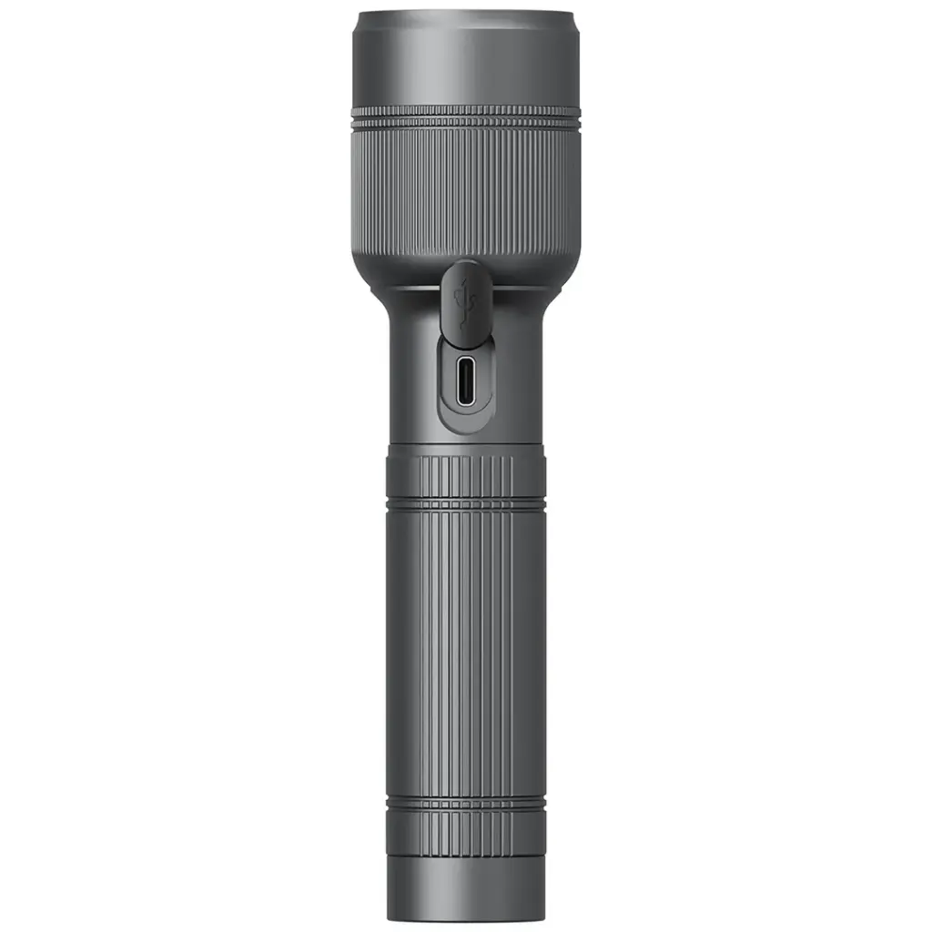 PORODO LIFESTYLE LUMALITE 2500 RECHARGEBLE FLASHLIGHT GRAY PDFL5102GY - Image 5