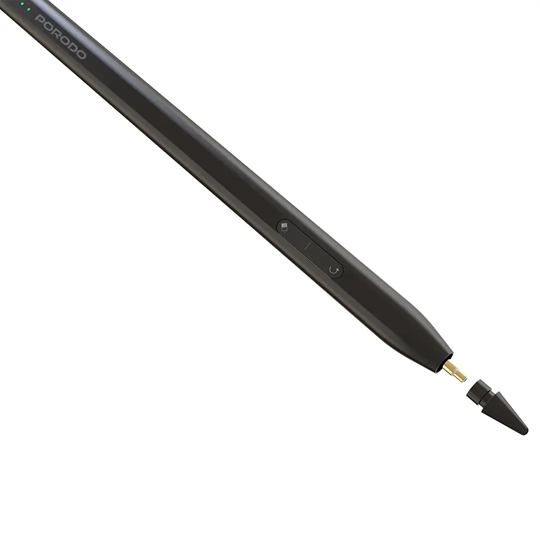 PORODO MAGNETIC STYLUS IPAD PEN COMPATIBLE WITH 2018-2025 MODELS BLACK PDWKZP027BK - Image 2