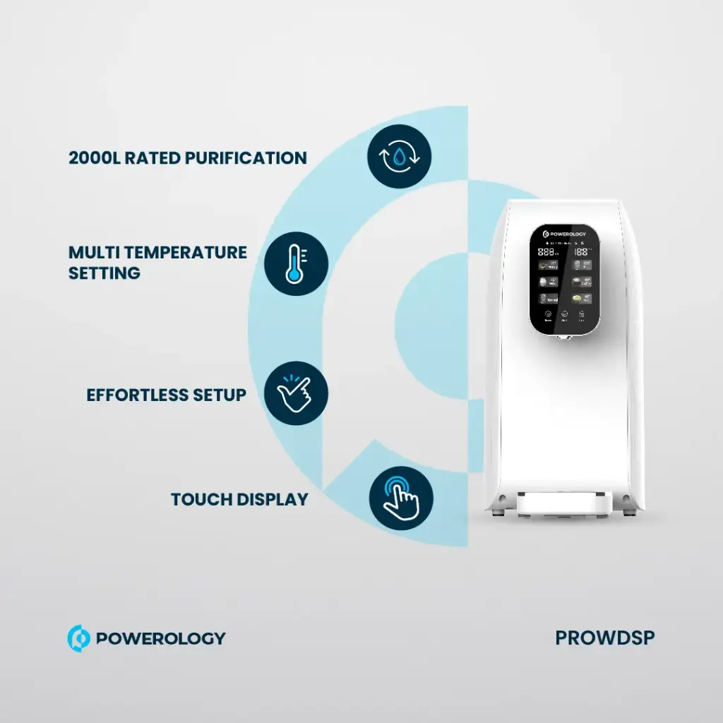 POWEROLOGY REVERSE OSMOSIS WATER PURIFIER AND DISPENSER WHITE PROWDSP - Image 8