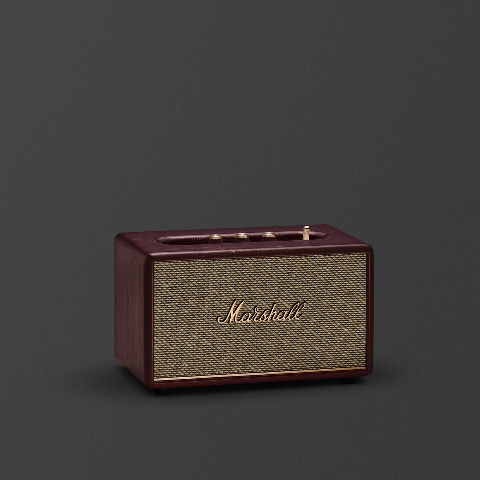 MARSHALL ACTON III PORTABLE BLUETOOTH HOME SPEAKER BURGUNDY - Image 4