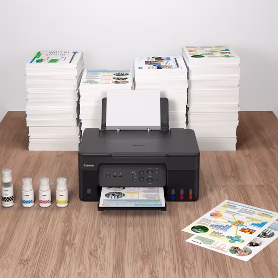 CANON PIXMA INKJET WIRELESS 3 IN 1 PRINTER BLACK G3430 - Image 2
