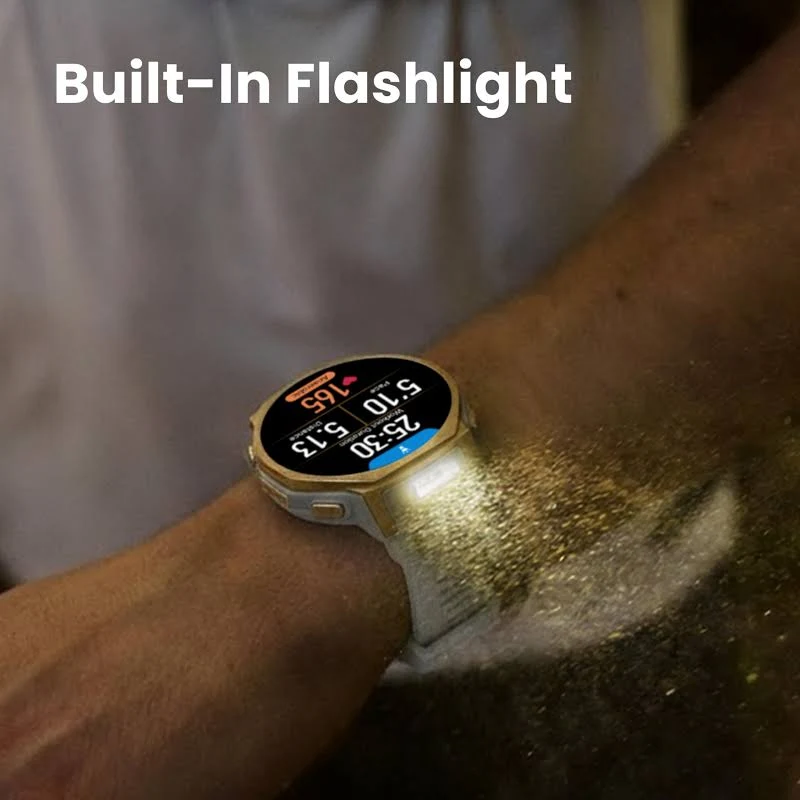 AMAZFIT T-REX 3 PRO 48MM SMART WATCH TACTICAL BLACK A2444 - Image 5