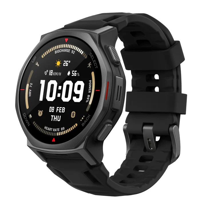AMAZFIT T-REX 3 PRO 44MM SMART WATCH TACTICAL BLACK A2549 - Image 2