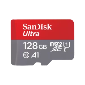SANDISK ULTRA A1 MICROSDXC UHS-I CARD WITH ADAPTER 128GB SPEED UP TO 140 MBS SDSQUAB-128G-GN6MA
