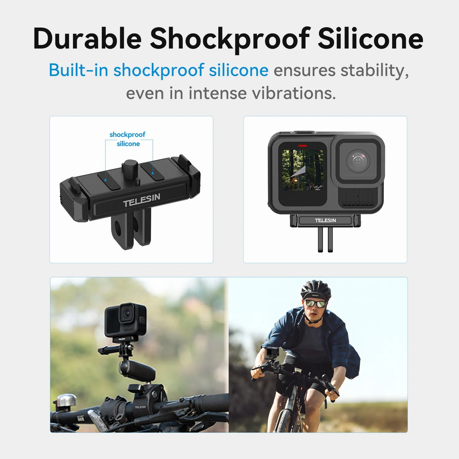 TELESIN GOPRO HERO 13 MAGNETIC RELEASE MOUNT S7-JBK-08-TGP - Image 3