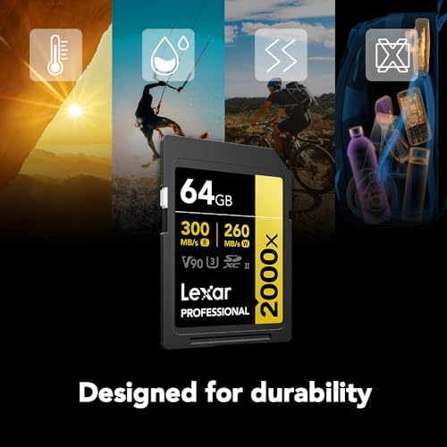 LEXAR PROFESSIONAL 2000X SDHC/SDXC UHS-II CARDS 300MBPS-64GB LSD2000064G-BNNNG - Image 4