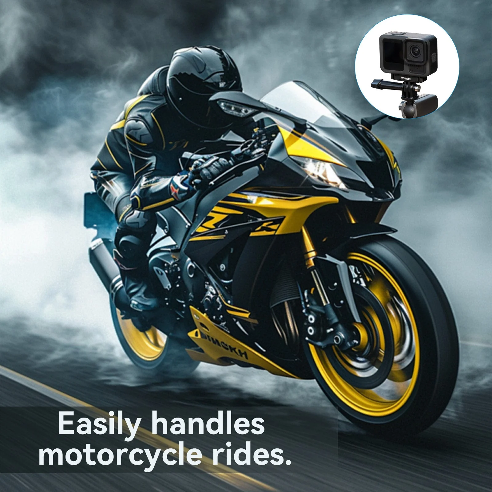 TELESIN GOPRO HERO 13 MAGNETIC RELEASE MOUNT S7-JBK-08-TGP - Image 7