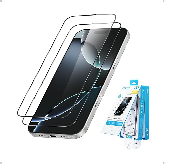 ANKER IPHONE 16 PRO EASY FIT SCREEN PROTECTOR KIT HD 2-PACK A720AH0A - Image 2