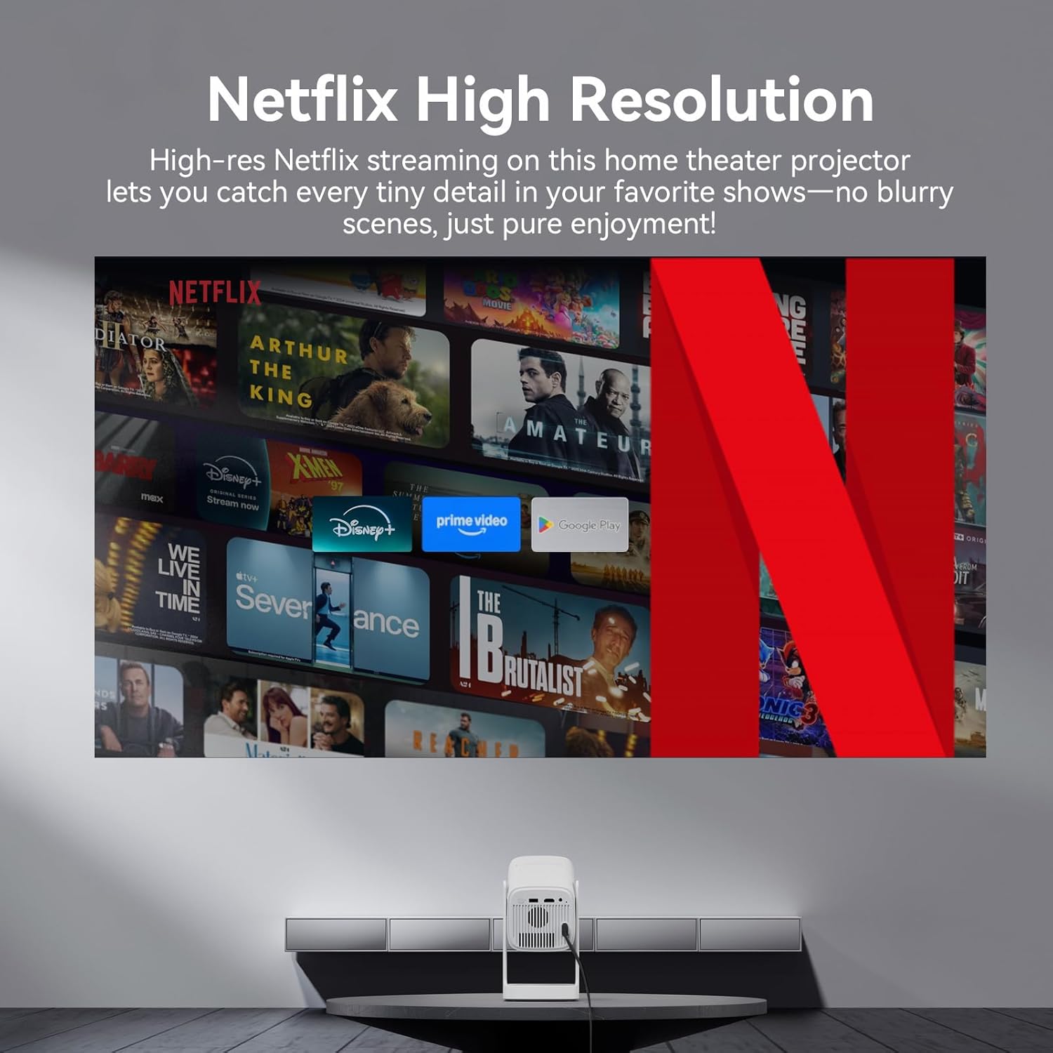 WANBO CUBE 1 360 ADJUSTABLE SMART PROJECTOR WITH WI-FI AND BLUETOOTH ANDROID TV 11 ALPINE WHITE - Image 6