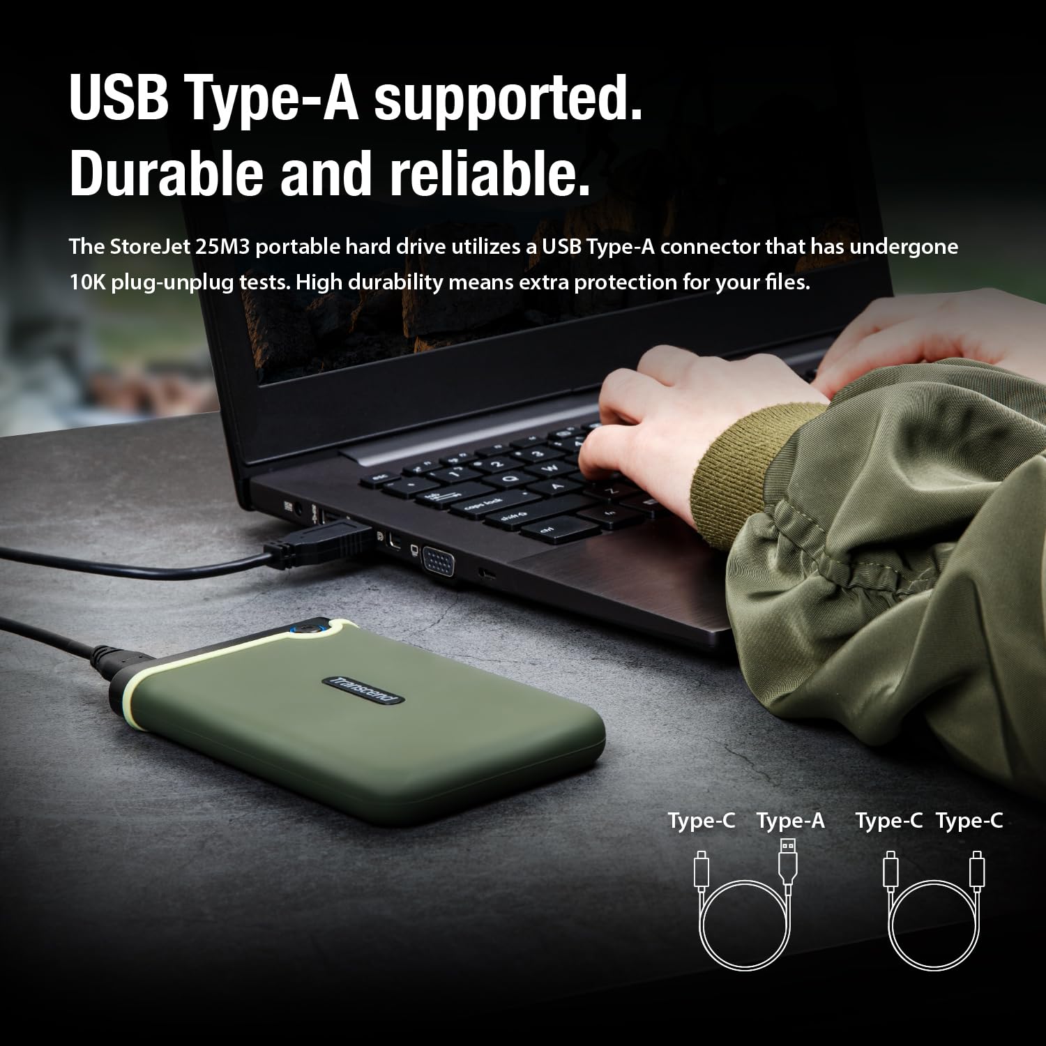 TRANSCEND 2TB EXTERNAL HDD M3S USB 3.0 BLACK TS2TSJ25M3S - Image 6