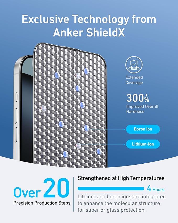 ANKER IPHONE 16 PRO EASY FIT SCREEN PROTECTOR KIT HD 2-PACK A720AH0A - Image 6