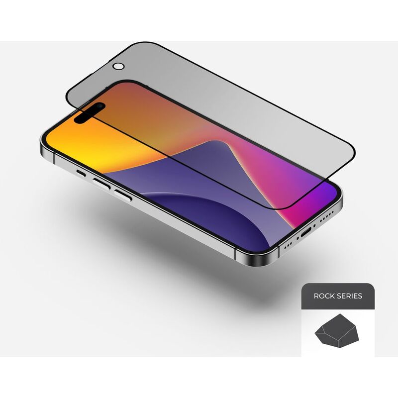 BLUPEBBLE IPHONE 16 PLUS GRAPHENE TEMPERED GLASS 2.5D PRIVACY BP-ROCKIP16PLUS6.7AP-PRV - Image 4