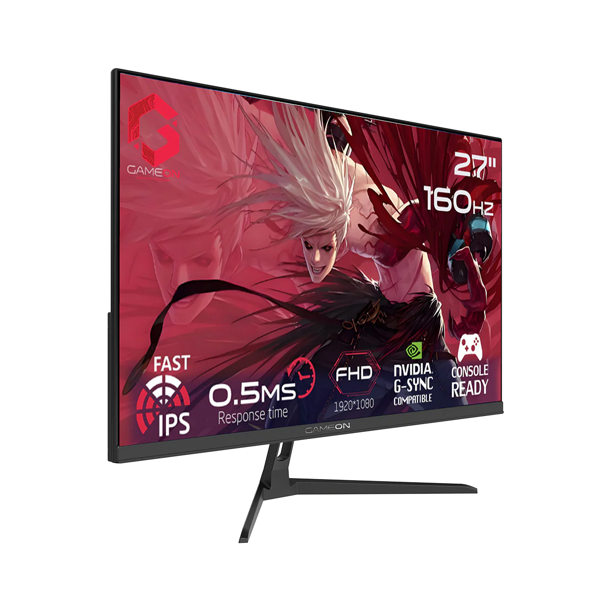 GAMEON ESSENTIAL 27 INCH 160HZ 0.5MS FAST IPS GAMING MONITOR BLACK GOES27FHD160IPS - Image 2