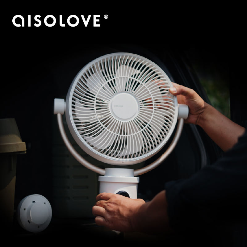 AISOLOVE PORTABLE REMOTE CONRTROL FAN WITH TRIPOD STAND - Image 3