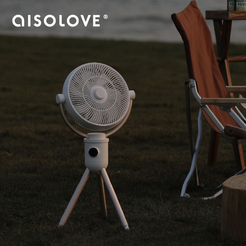 AISOLOVE PORTABLE REMOTE CONRTROL FAN WITH TRIPOD STAND - Image 2