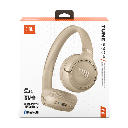 JBL TUNE 530 BLUETOOTH HEADSET BEIGE - Image 2