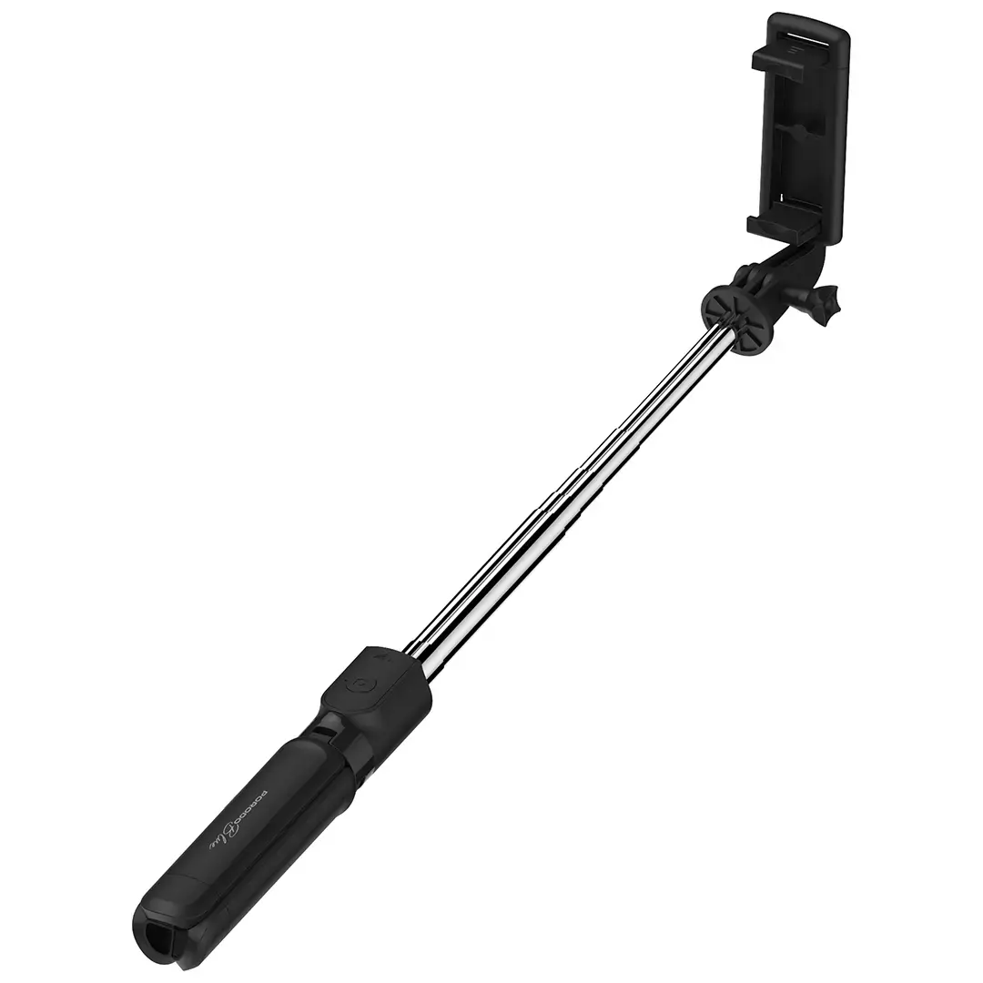 PORODO BLUE FLEXI TRIPOD SELFIE STICK WITH FOLDABLE TRIPOD BLACK PBS03SSTBK - Image 5