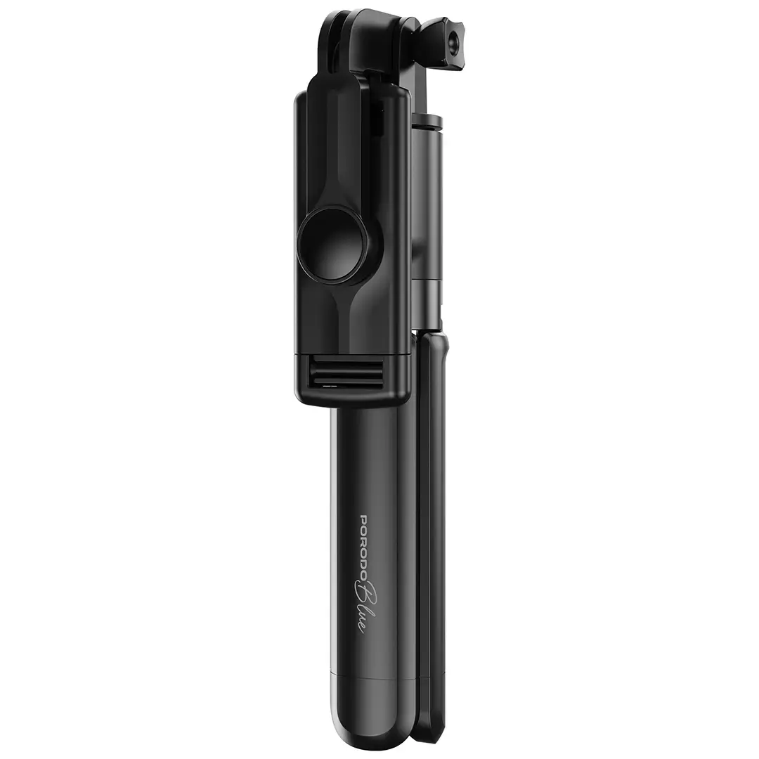 PORODO BLUE FLEXI TRIPOD SELFIE STICK WITH FOLDABLE TRIPOD BLACK PBS03SSTBK - Image 7