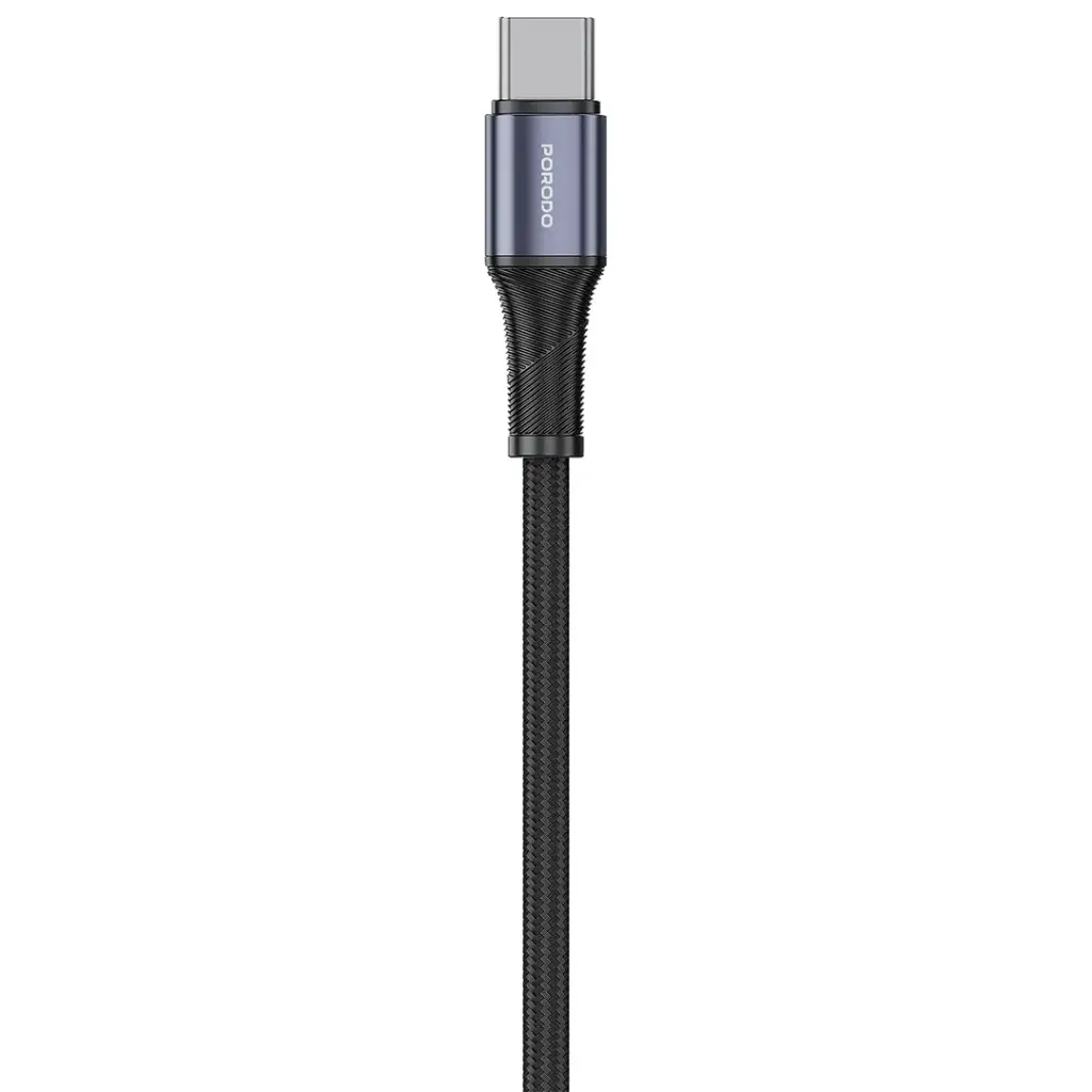 PORODO GAN 100W MULTI PORT WALL CHARGER TYPE C TO TYPE C CABLE BLACK PDFWCH073CBK - Image 3