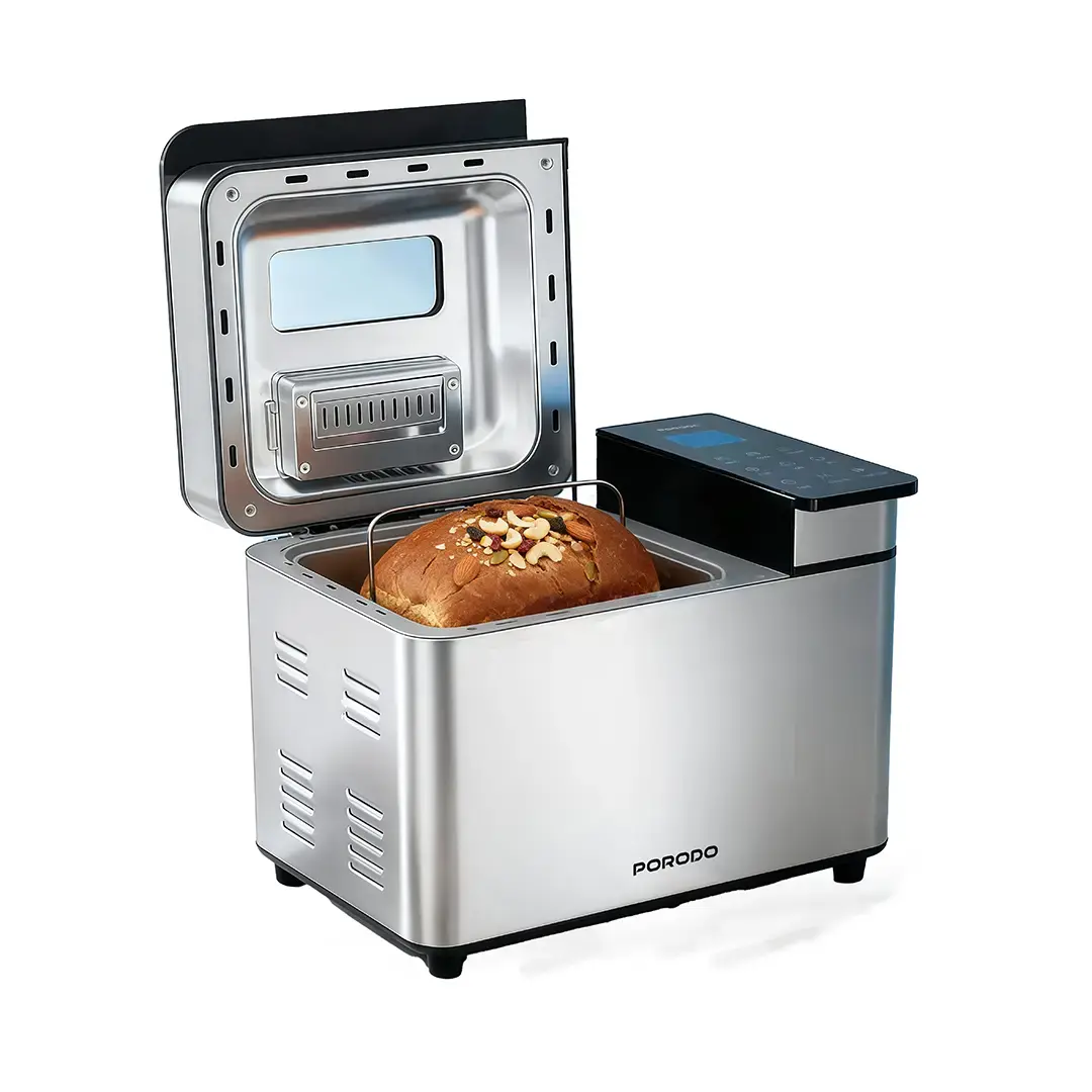 PORODO LIFESTYLE KHABAZ STAINLESS STEEL AUTOMATED BREAD MAKER BLACK PDLFSTBM9SLBK - Image 2