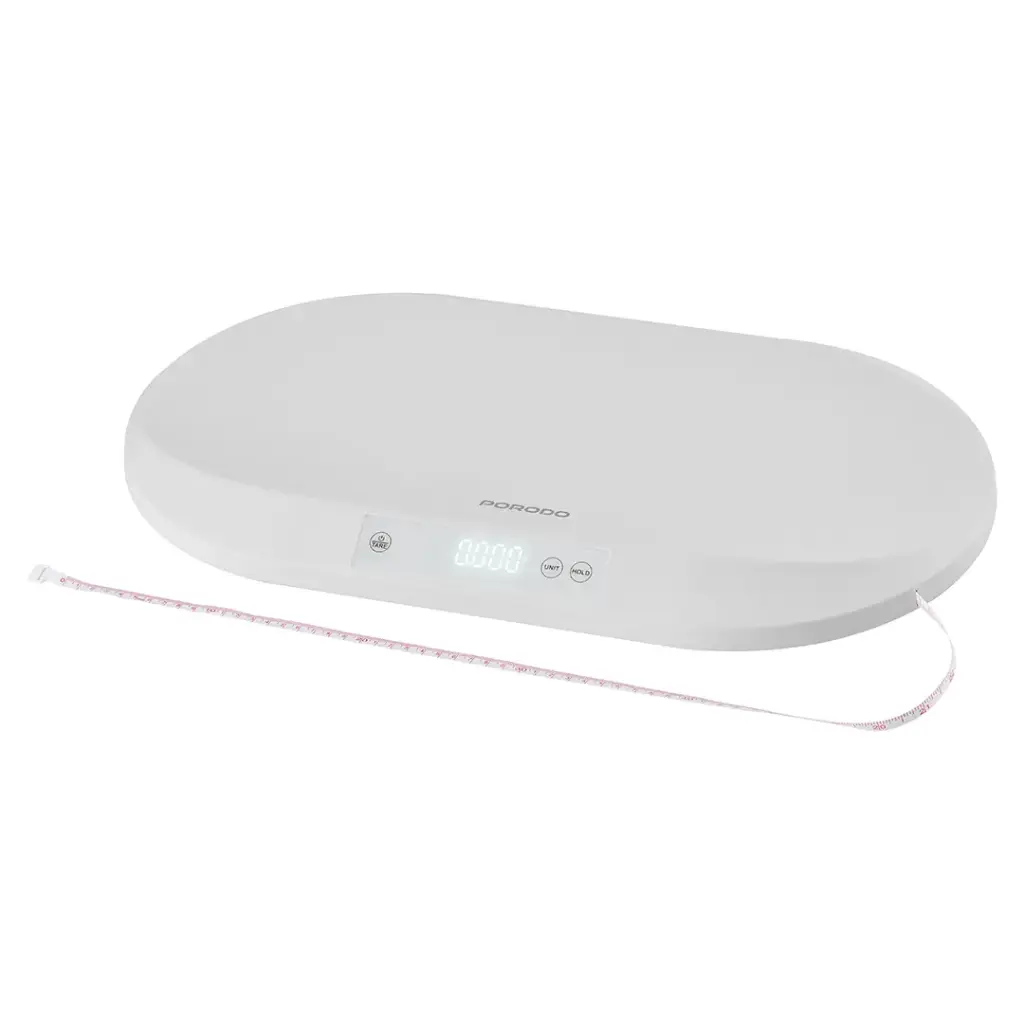 PORODO LIFESTYLE MINIMEASURE ELECTRIC DIGITAL BABY SCALE WHITE PDLFSTDC5HWH - Image 2