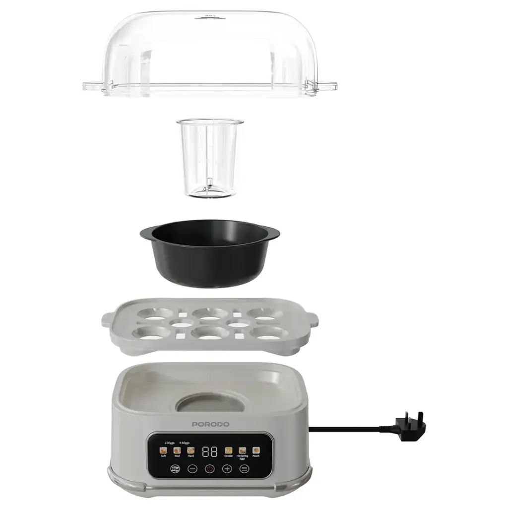 PORODO LIFESTYLE POACHER SMART ELECTRIC EGG BOILER WHITE PDLFSTEB808WH - Image 3