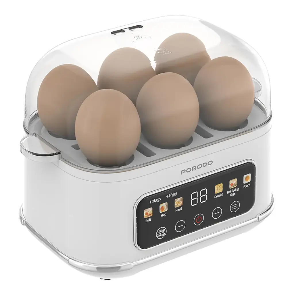 PORODO LIFESTYLE POACHER SMART ELECTRIC EGG BOILER WHITE PDLFSTEB808WH - Image 2