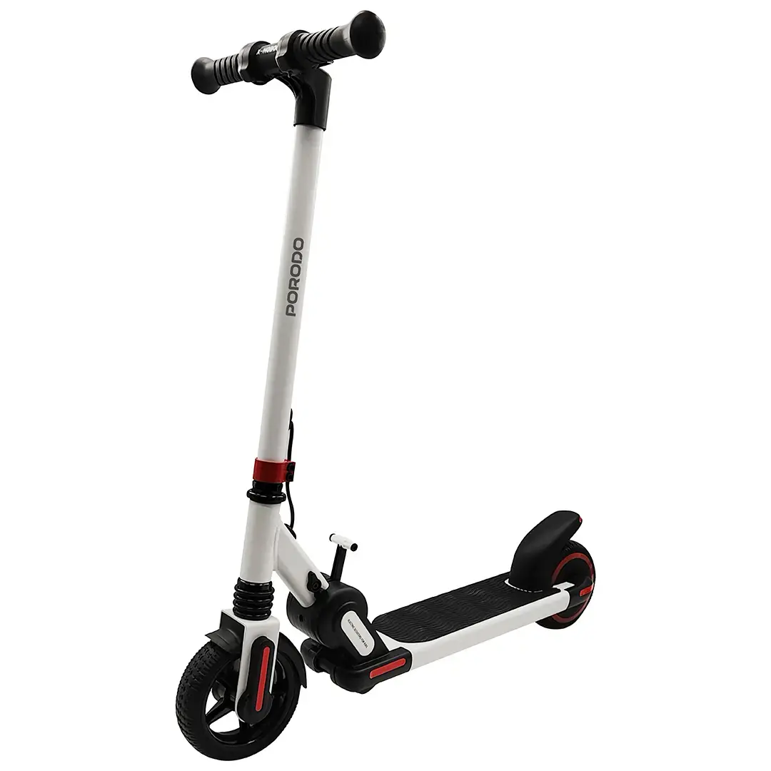 PORODO VIM KIDS ELECTRIC SCOOTER 150W 5-8KM WHITE PDLFSTJL019WH - Image 2
