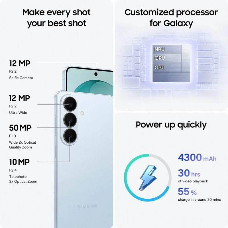 SAMSUNG GALAXY S26 PLUS 5G 12GB 256GB SKY BLUE SM-S947BDS - Image 3