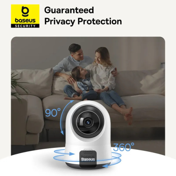 BASEUS SECURITY P1 PRO SERIES INDOOR CAMERA 3K UK MOON WHITE S0TV022133 - Image 6