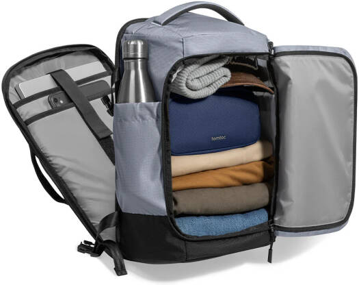 TOMTOC NAVIGATOR T66 16 INCH/28L TRAVEL LAPTOP BACKPACK LIGHT GRAY T66S1G2 - Image 3