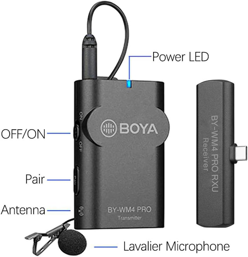 BOYA WIRELESS MICROPHONE TYPE-C CONNECTOR BY-WM4 PRO K5 - Image 3