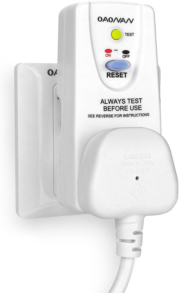 OAONAN PORTABLE RCD SAFETY UK PLUG ADAPTER NB-H3E - Image 8