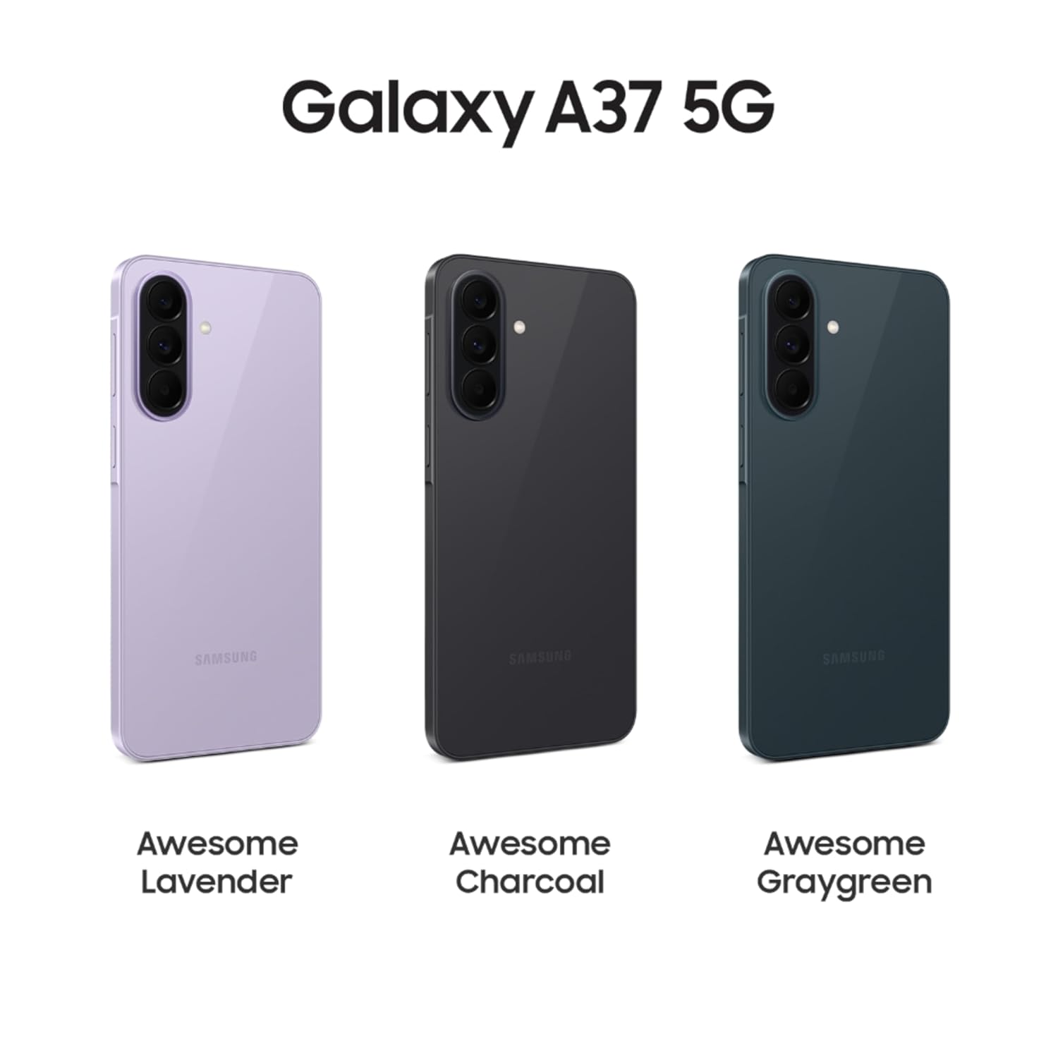 SAMSUNG GALAXY A37 5G 8GB+256GB AWESOME CHARCOAL SM-A376B-DS - Image 3
