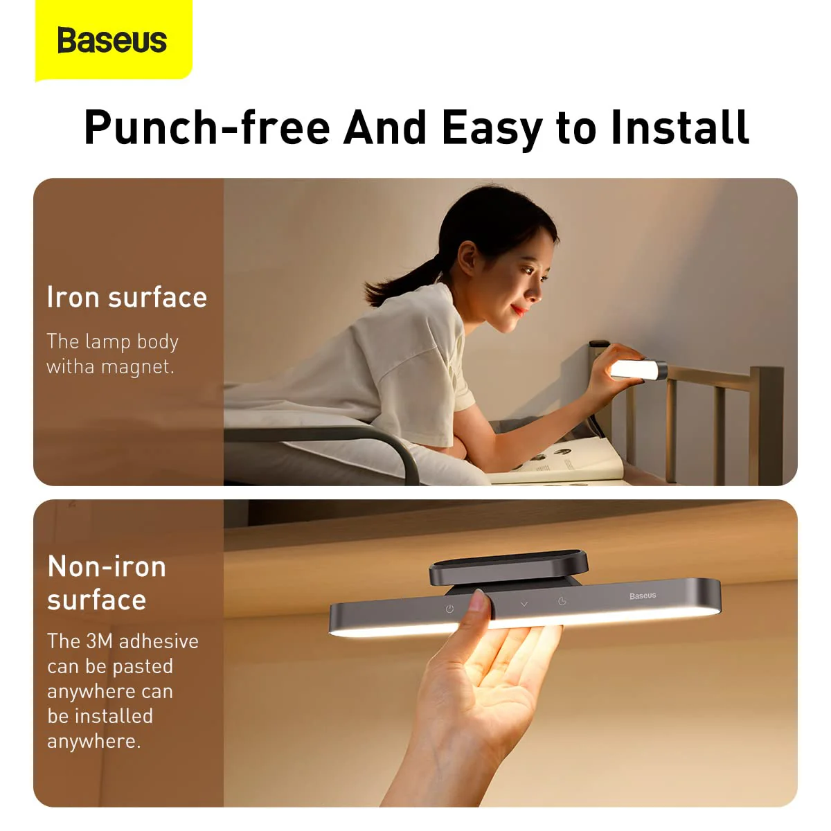 BASEUS MAGNETIC CHARGING DESK LAMP DARK GRAY DGXC-C0G - Image 4