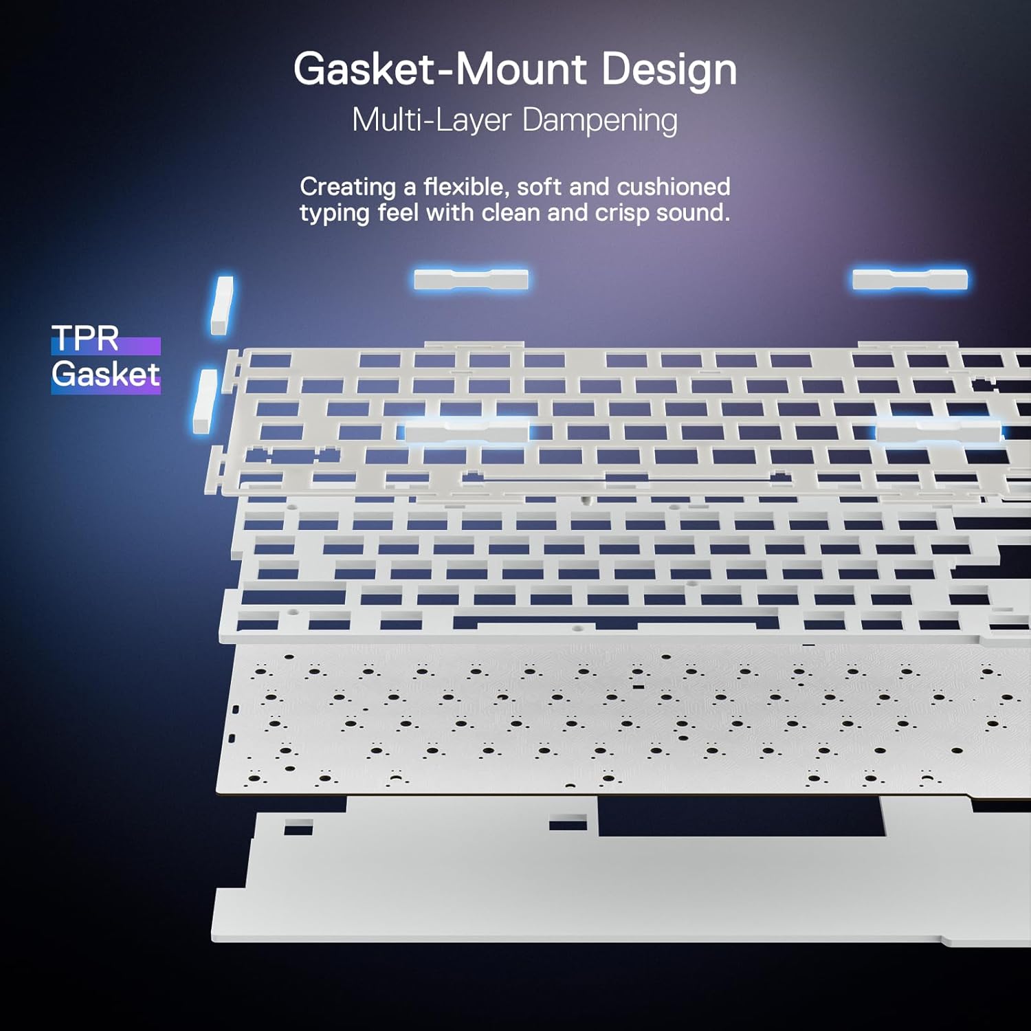 REDRAGON UCAL MAX K673 75% HOT SWAP WIRELESS MECHANICAL GAMING KEYBOARD K673WB-RGB-M - Image 4